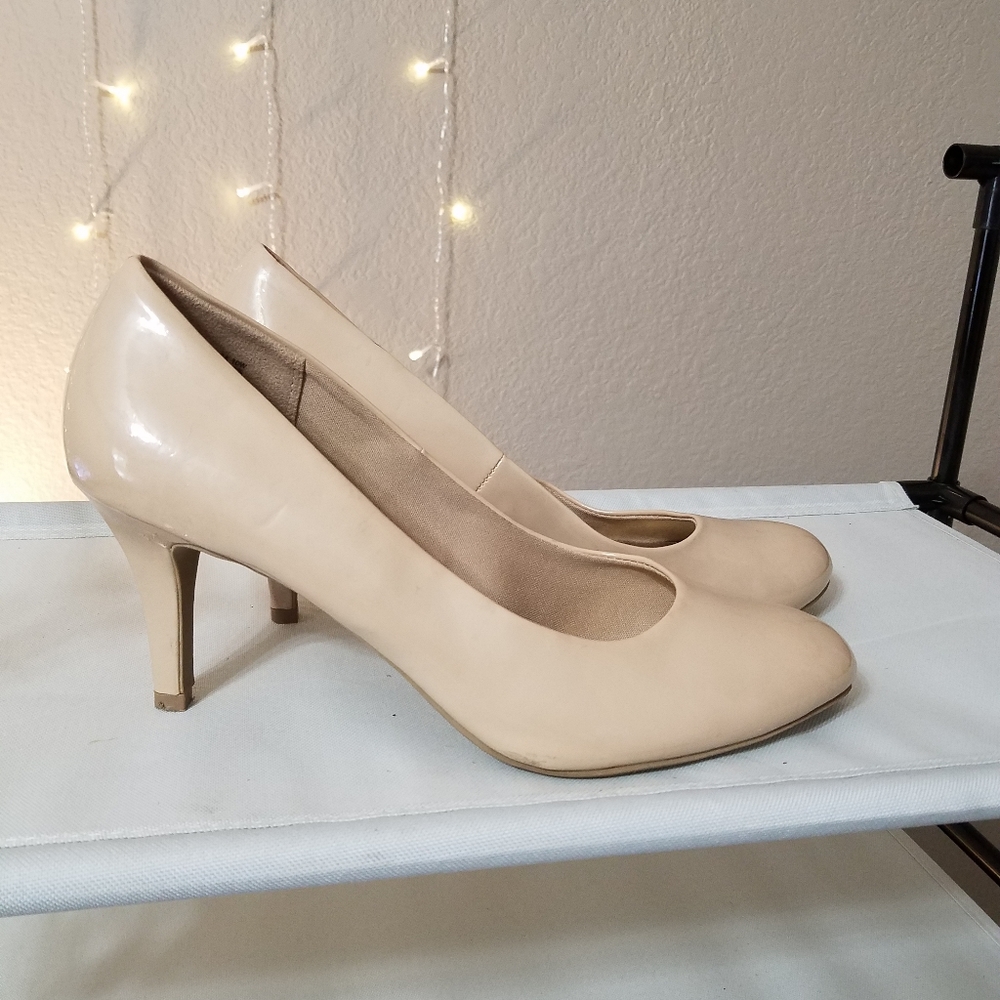 Nude high heels